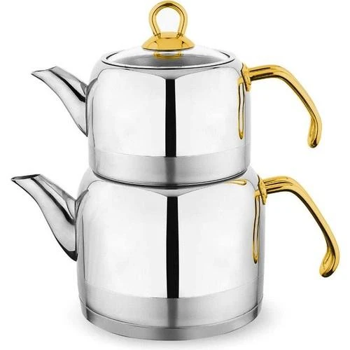 Schafer Ada Metal Orta Boy Çaydanlık Takımı 1S0002-15001-Gld02 ürün görseli 1