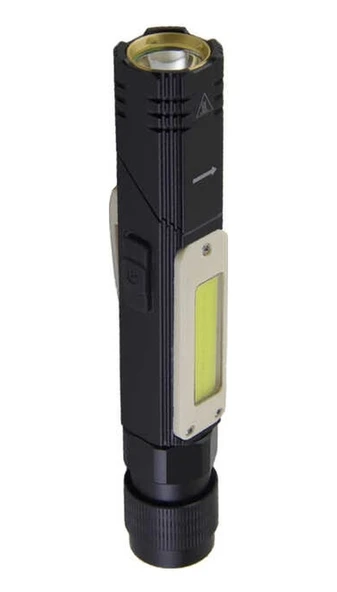 Panther Pt-4272 Usb Şarjlı El Feneri Siyah ürün görseli 1
