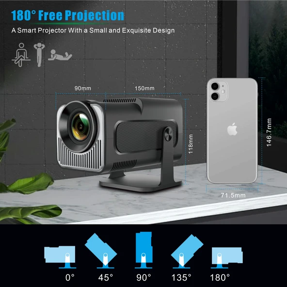 Sinoy HY320 mini Projeksiyon Cihazı - Resim 8