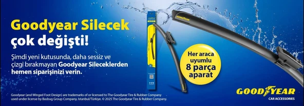 GOODYEAR SUPERMUTE TECHNOLOGY ÖN TEK MUZ SİLECEK - Resim 5