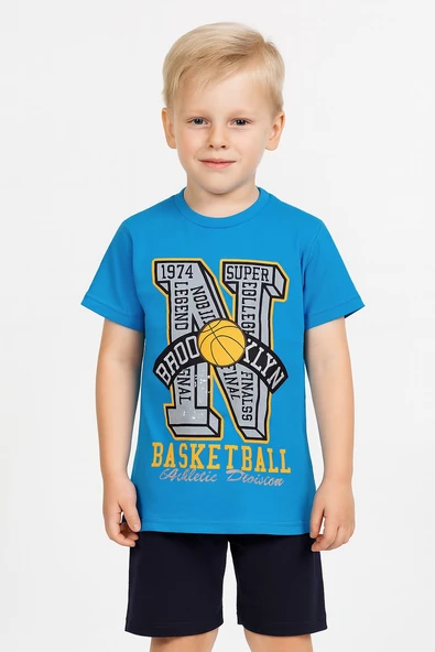 Basketball Erkek Çocuk Şortlu Takım - Resim 8