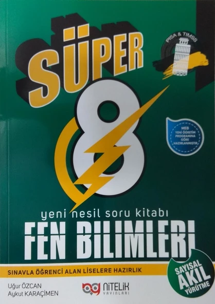 Nitelik Yayınları 8. Sınıf Süper Fen Bilimleri Soru Kitabı - Aykut Karaçimen - Uğur Özcan ürün görseli 1