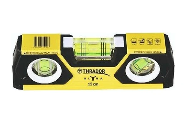 Thrador Ultra Mıknatıslı Mini Su Terazisi 15cm ürün görseli 1