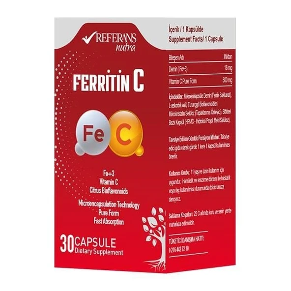 Referans Ferritin C 30 Kapsül ürün görseli 1