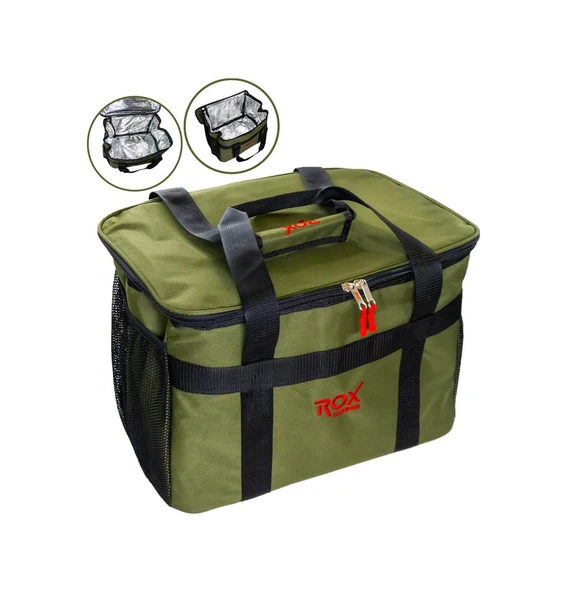 Rox Camping 0188 Isı Muhafazalı Termal Kamp Çantası 38 Litre Yeşil ürün görseli 1
