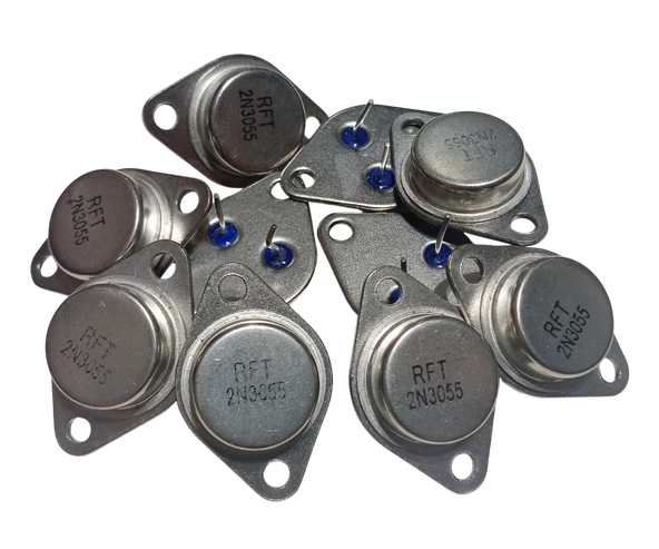 10 Adet RFT 2N3055 Transistör NPN TO-3 60V 15A ürün görseli 1