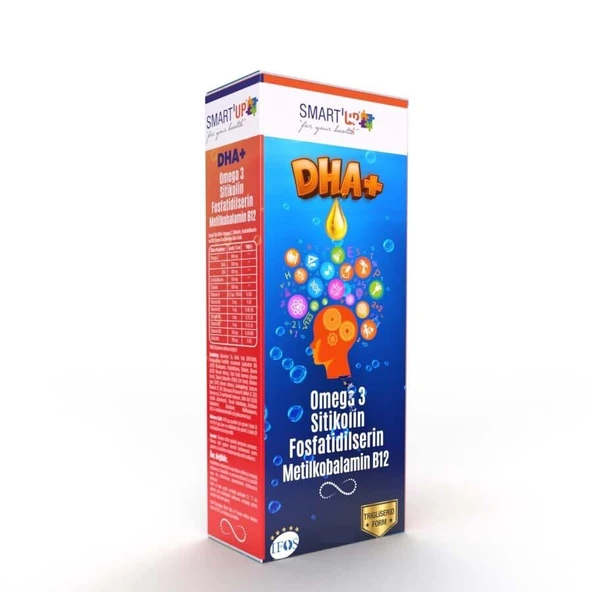 Smart UP DHA+ Omega3 Sitikolin Fosfatidilserin Sıvı 100ml ürün görseli 1