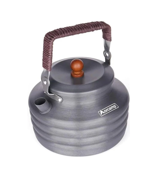 Orcamp Lüks Kamp Çaydanlığı 1.5 Lt Gri - Resim 2