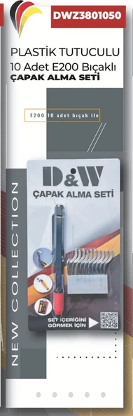 DW BIÇAKLI PLASTİK TUTUCULU ÇAPAK ALMA DWZ3801050 ürün görseli 1