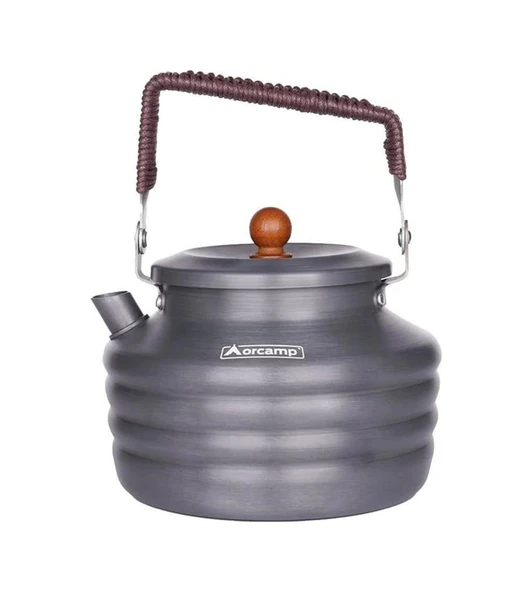Orcamp Lüks Kamp Çaydanlığı 1.5 Lt Gri ürün görseli 1