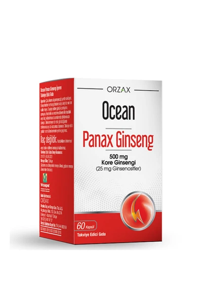 Ocean Ocean Panax Ginseng 500 Mg 60 Kapsül ürün görseli 1