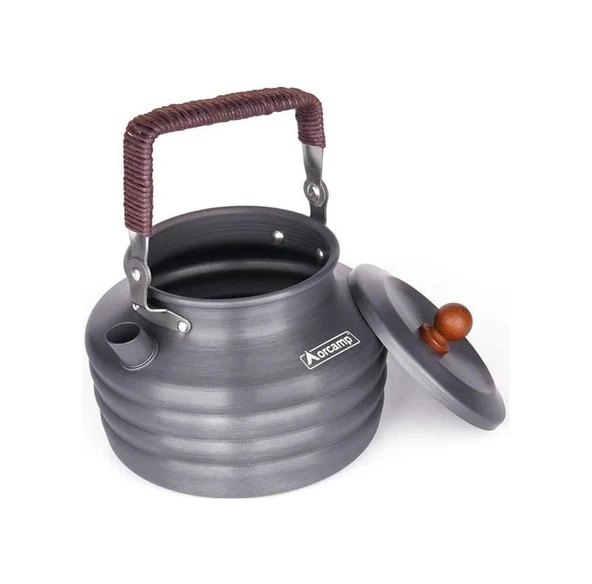 Orcamp Lüks Kamp Çaydanlığı 1.5 Lt Gri - Resim 3