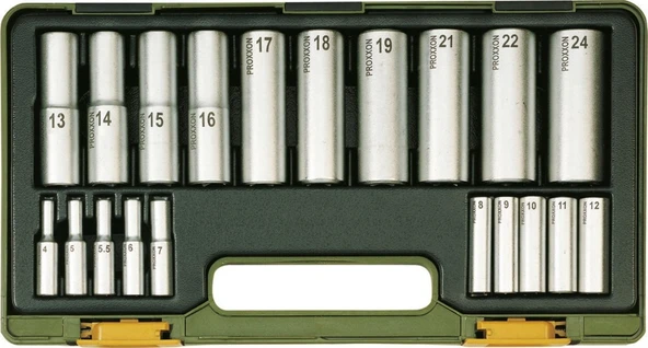 Proxxon 23292 1/4-1/2 20 Parçalı Uzun Lokma Takımı ürün görseli 1