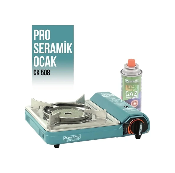 ORCAMP CK-508 TEKLİ PORTATİF KÖŞELİ MAVİ OCAK ürün görseli 1