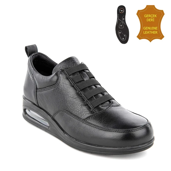 Muya Hanka Airmax-6 Nokta Anatomik Kadın Ayakkabı Siyah ürün görseli 1