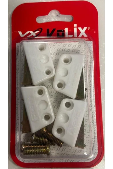 VOLİN PLASTİK TIRNAKLI BAĞLANTI BEYAZ 4 LÜ ürün görseli 1
