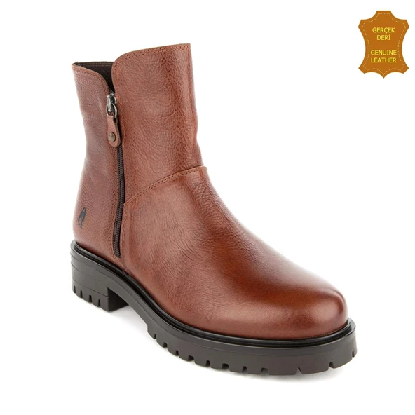 Hush Puppies Eretria 725029 Gerçek Deri, Anatomik, Kadın Bot Taba ürün görseli 1
