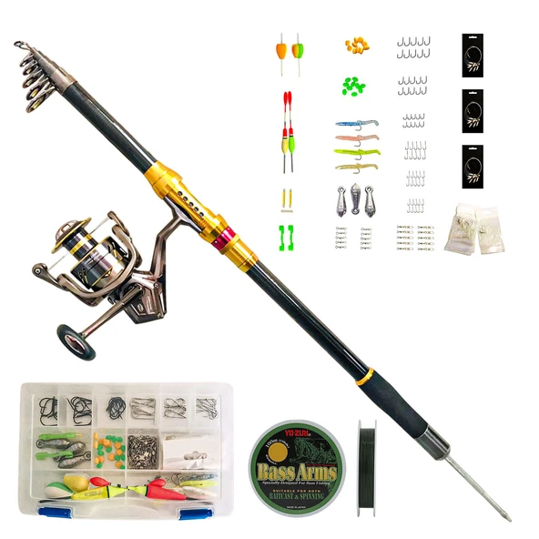 Hızlı Balık 125 Parça Hazır olta seti  360 cm 001 ürün görseli 1