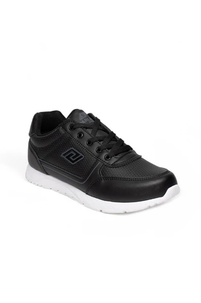 Parley 256-26 Deri Anatomik Bağcıklı Kadın Sneaker Siyah Beyaz ürün görseli 1