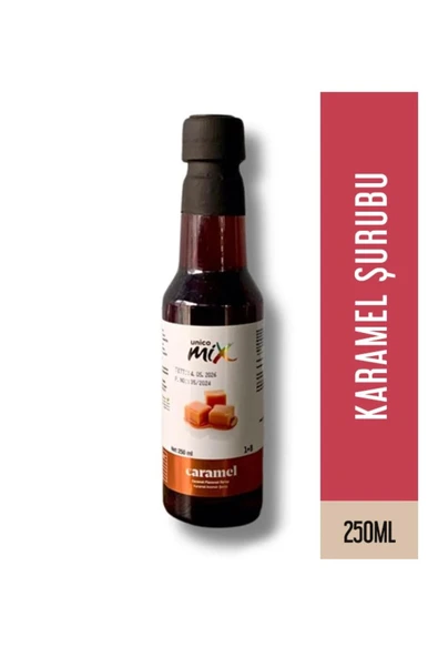 UNİCOMİX KARAMEL ŞURUP PET ŞİŞE 250 ML ürün görseli 1