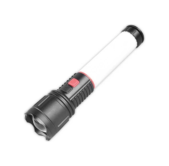 Panther Pt 8810 Usb Şarjlı El Feneri Siyah ürün görseli 1
