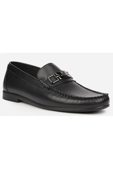 Pierre Cardin 25109 Siyah Erkek Loafer Günlük Deri Ayakkabı ürün görseli 1