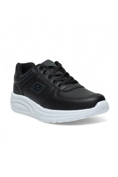 Parley 722-26 Deri Anatomik Bağcıklı Kadın Sneaker Siyah Beyaz ürün görseli 1
