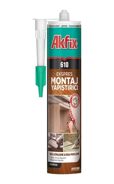 SİLİKON SIVI ÇİVİ ŞEFFAF AKFİX 310 ML - Resim 2