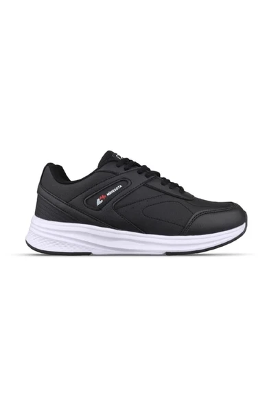 Mp 242-1256 Siyah Beyaz Unisex Bağcıklı Spor Ayakkabı ürün görseli 1