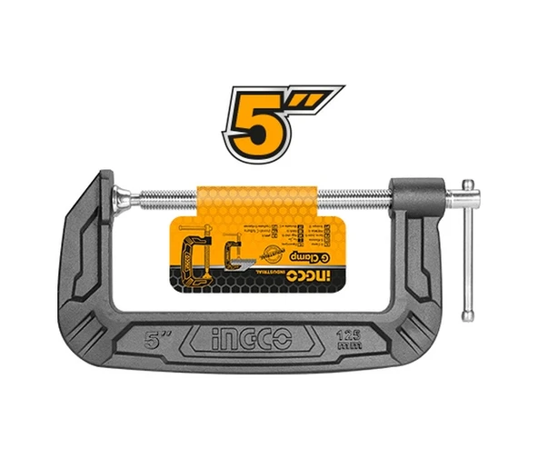 İngco Endüstriyel Çengelli G Tip Mengene 125mm HGC0105 ürün görseli 1