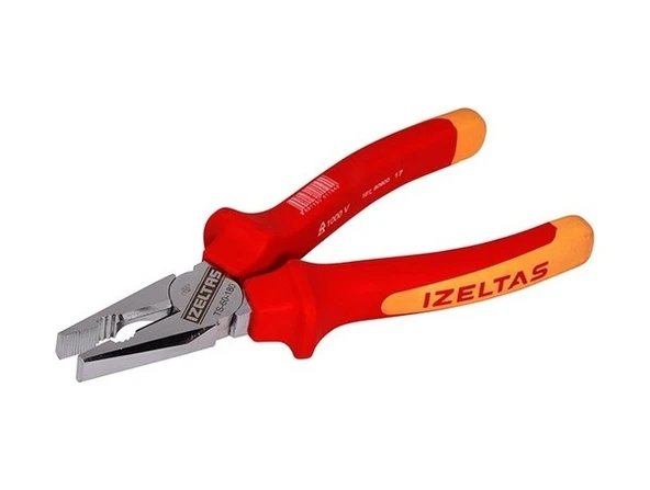 Izeltaş 1000V Izoleli Elektrikçi Kombine Pense 180 Mm N11.13459 ürün görseli 1