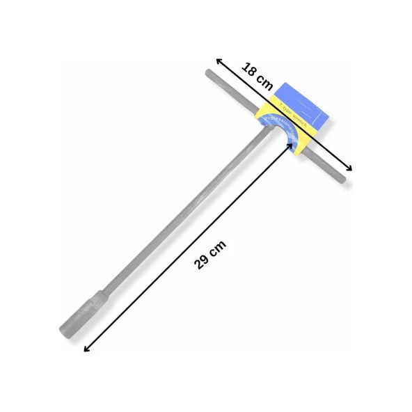 8 Mm T Lokma Anahtar Uzun Model 8 Mm T Saplı Lokma Anahtar ürün görseli 1