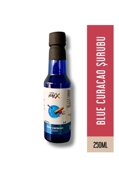 UNİCOMİX BLUE CURACAO TURUNÇ ŞURUP PET ŞİŞE 250 ML ürün görseli 1