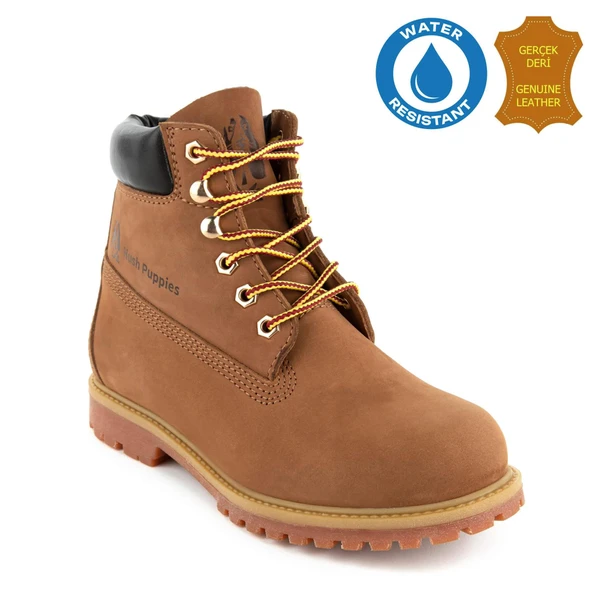 Hush Puppies Empresa 725039 Gerçek Deri, Anatomik, WaterResist Kadın Bot Tarçın ürün görseli 1