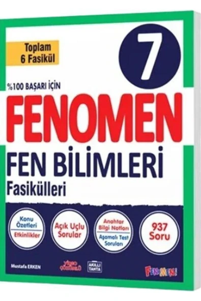 7. Sınıf Fen Bilimleri Fasikülleri Fenomen Yayınları ürün görseli 1