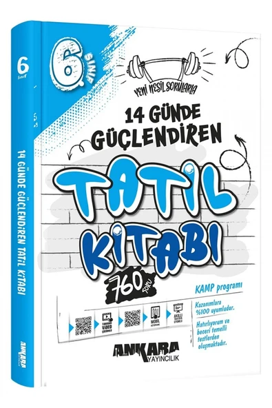 6.sınıf 14 Günde Güçlendiren Tatil Kitabı ürün görseli 1