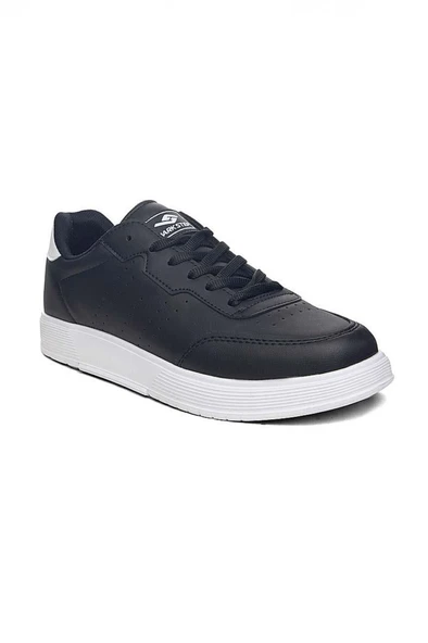 Dark Step 158-26 Cilt Deri Anatomik Erkek Sneaker Siyah-Beyaz ürün görseli 1