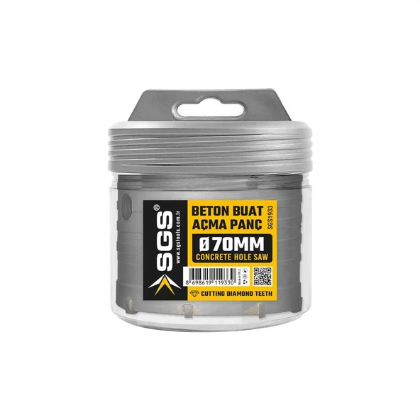 SGS BETON BUAT AÇMA ADAPTÖRSÜZ 70 MM SGS1933 ürün görseli 1