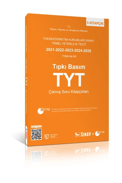 TYT Tıpkı Basım Son 5 Yıl Çıkmış Soru Kitapçıkları (2021-2025) ürün görseli 1
