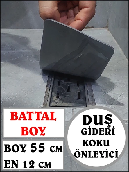 Kötü Koku Önleyici Uzun Duş Gideri Silikon Mat Duş Gideri Böcek Önleyici Ve Duş Gideri Koku Giderici Kapak ürün görseli 1