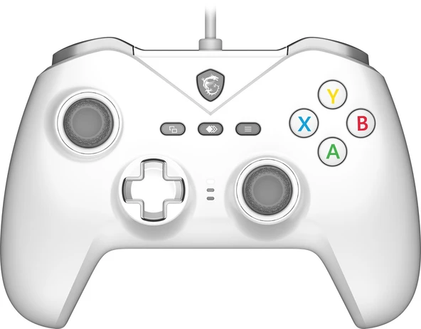 MSI GG FORCE GC200 WHITE BEYAZ OYUN KOLU KABLOLU PC/ANDROID 8+ DESTEGI ÇIFT TITRESIM MOTORU 2M ürün görseli 1
