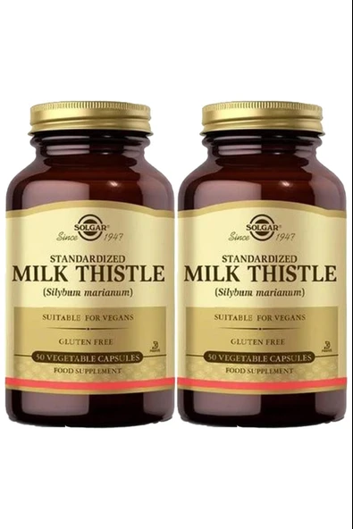 Solgar Milk Thistle 100 mg 50 Kapsül 2 Adet ürün görseli 1