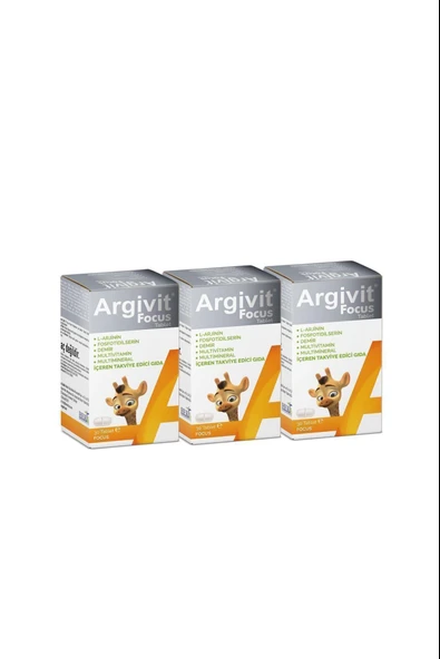 Argivit Focus 30 Tablet 3 Adet ürün görseli 1