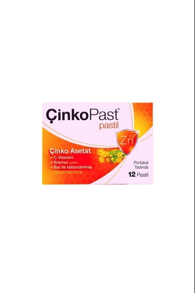 Çinkopast Portakallı 12 Pastil ürün görseli 1