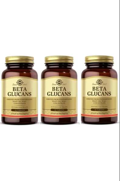 Solgar Beta Glucans 60 Tablet 3 Adet ürün görseli 1