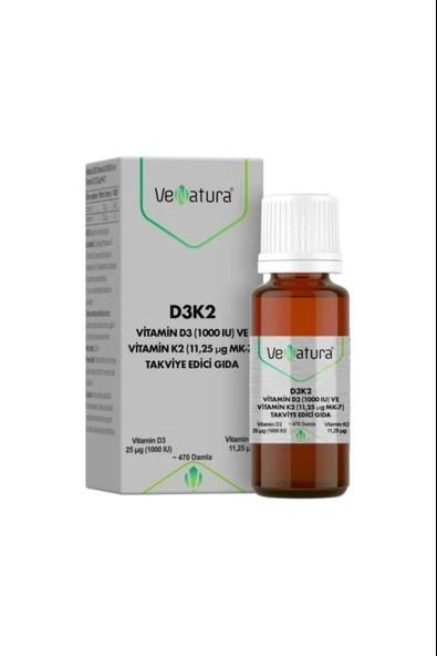 Venatura Vitamin D3 1000 Iu ve Vitamin K2 11,25 Ug Mk-7 ürün görseli 1