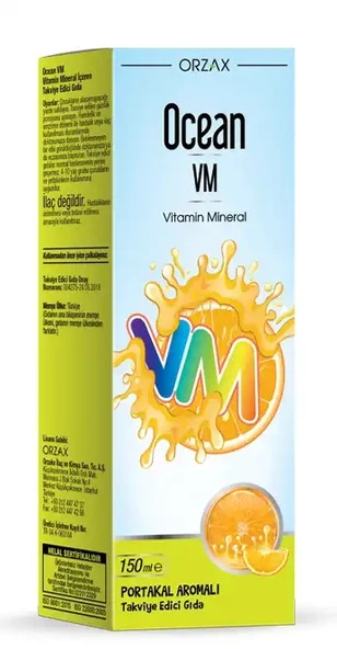 Ocean Vm Portakal Aromalı Şurup 150 ml ürün görseli 1