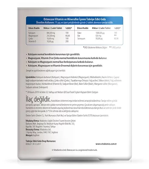 Osteocare 30 Tablet - Resim 2