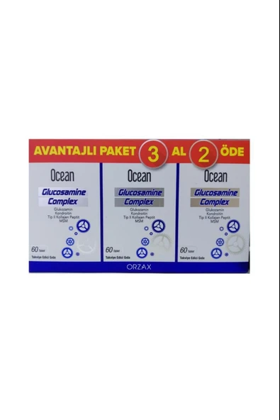 Ocean Glukozamin Komplex 60 Tablet 3 Adet ürün görseli 1