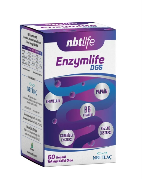Nbt Life Enzymlife DGS 60 Kapsül ürün görseli 1